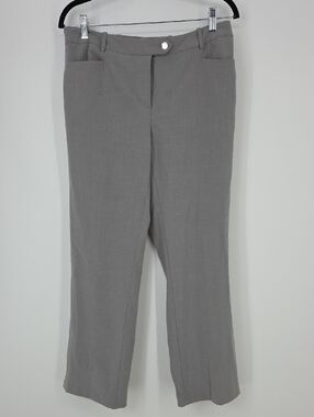 Calvin Klein Straight-Leg Dress Pants - Gray